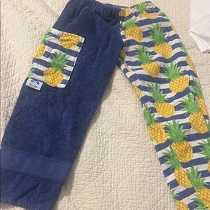 Pineapple Print Kids Towel pants